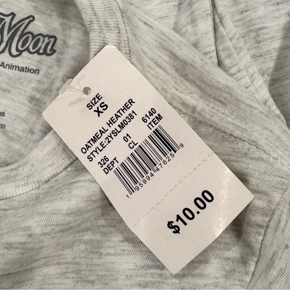 Kids Grey Sailor Moon Long Sleeve Shirt size XS NWT - Picture 4 of 5